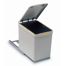 Izvlečni koš za odpadke 300 mm – 1 × 16 l / Siva