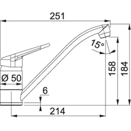 Pipa Franke FC 9547.031 / Krom / Prha