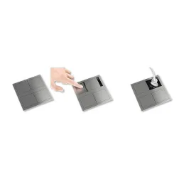 Električna vtičnica VersaHit 2 x 230V FRENCH / Črna matirana