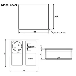 Električna vtičnica VersaHit 2 x 230 V FRENCH / Bela