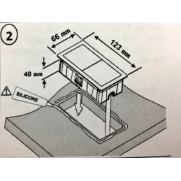 Električna vtičnica VersaHit Mono 1 x 230V FRENCH / Bela