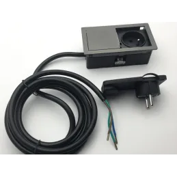 Električna vtičnica VersaHit Mono 1 x 230V FRENCH / kositrna
