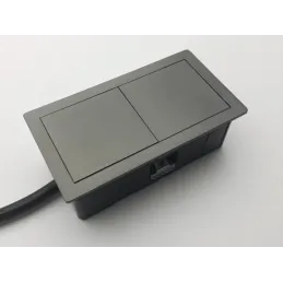 Električna vtičnica VersaHit Mono 1 x 230V FRENCH / kositrna
