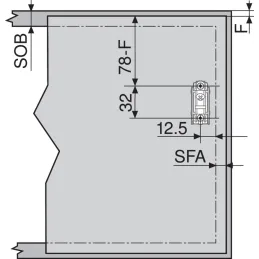 Dvižni mehanizem HK-S, siv / KOMPLET